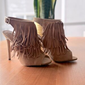 TopShop Rhonda Fringe Heels